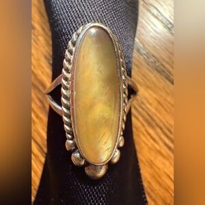 Sterling Silver Ring with Inlay